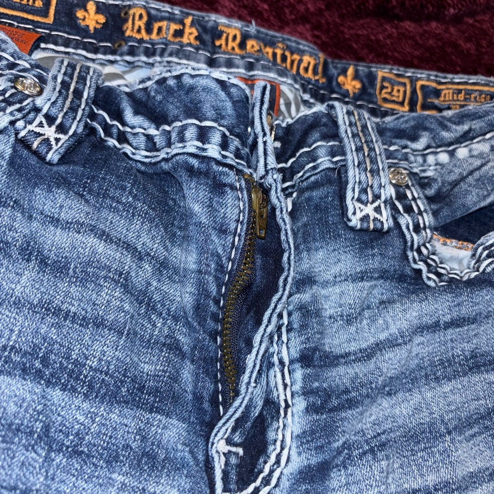#111 True Religion Light Blue Denim Jeans - Picture 8 of 14